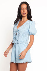 Leina Short Set - Light Blue