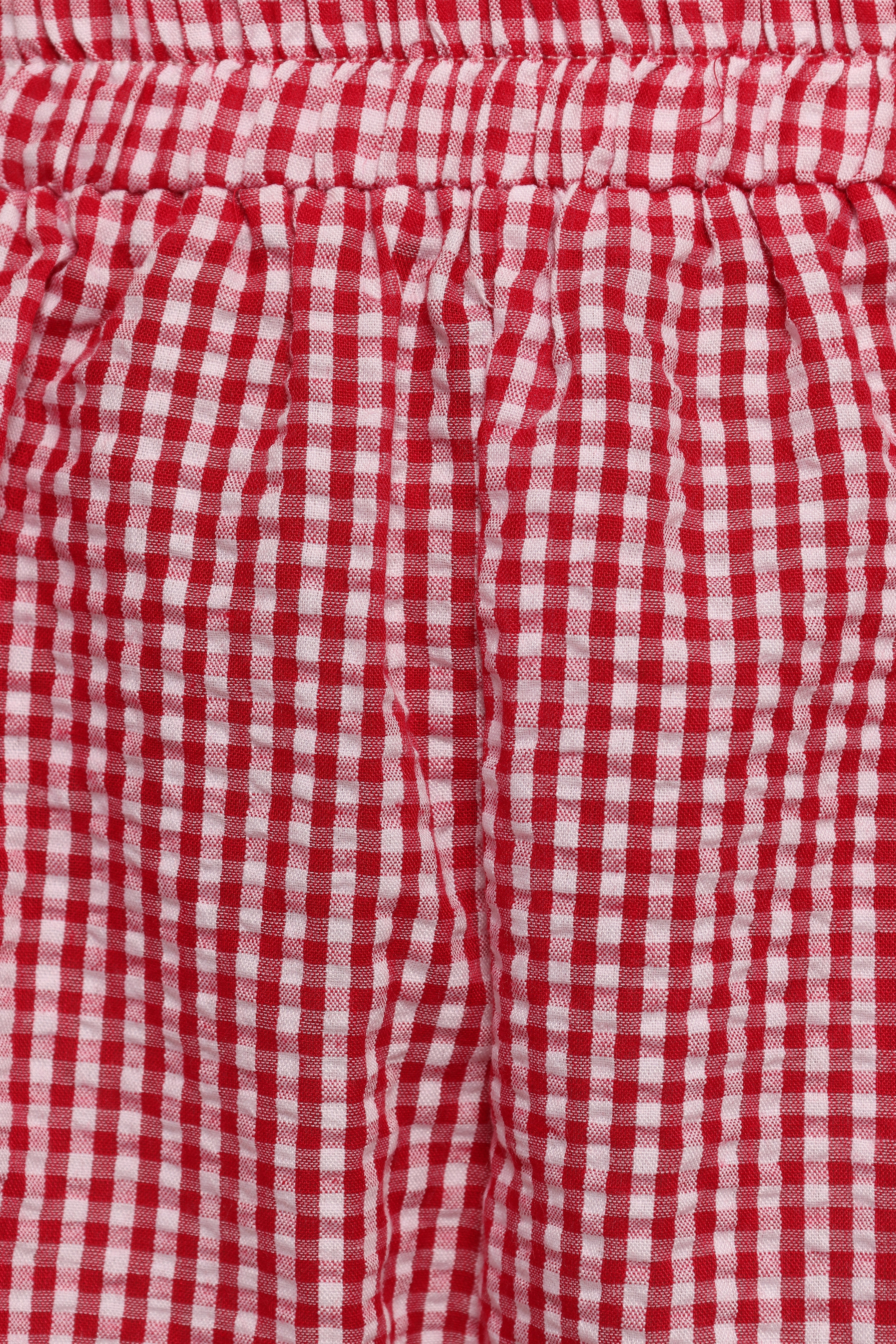Libby Shorts - Red Gingham