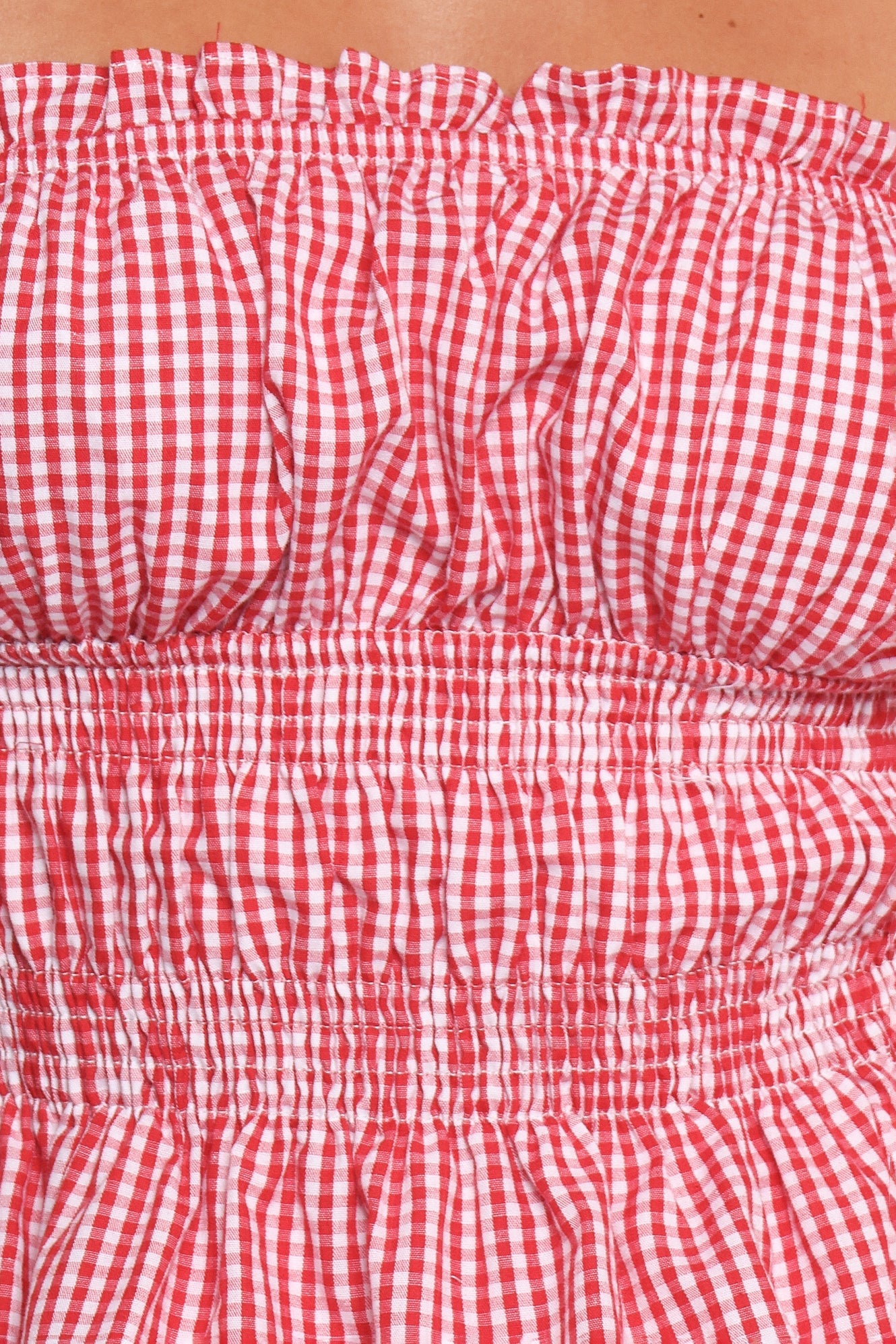 Luna Skirt Set - Red Gingham