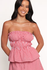 Luna Skirt Set - Red Gingham