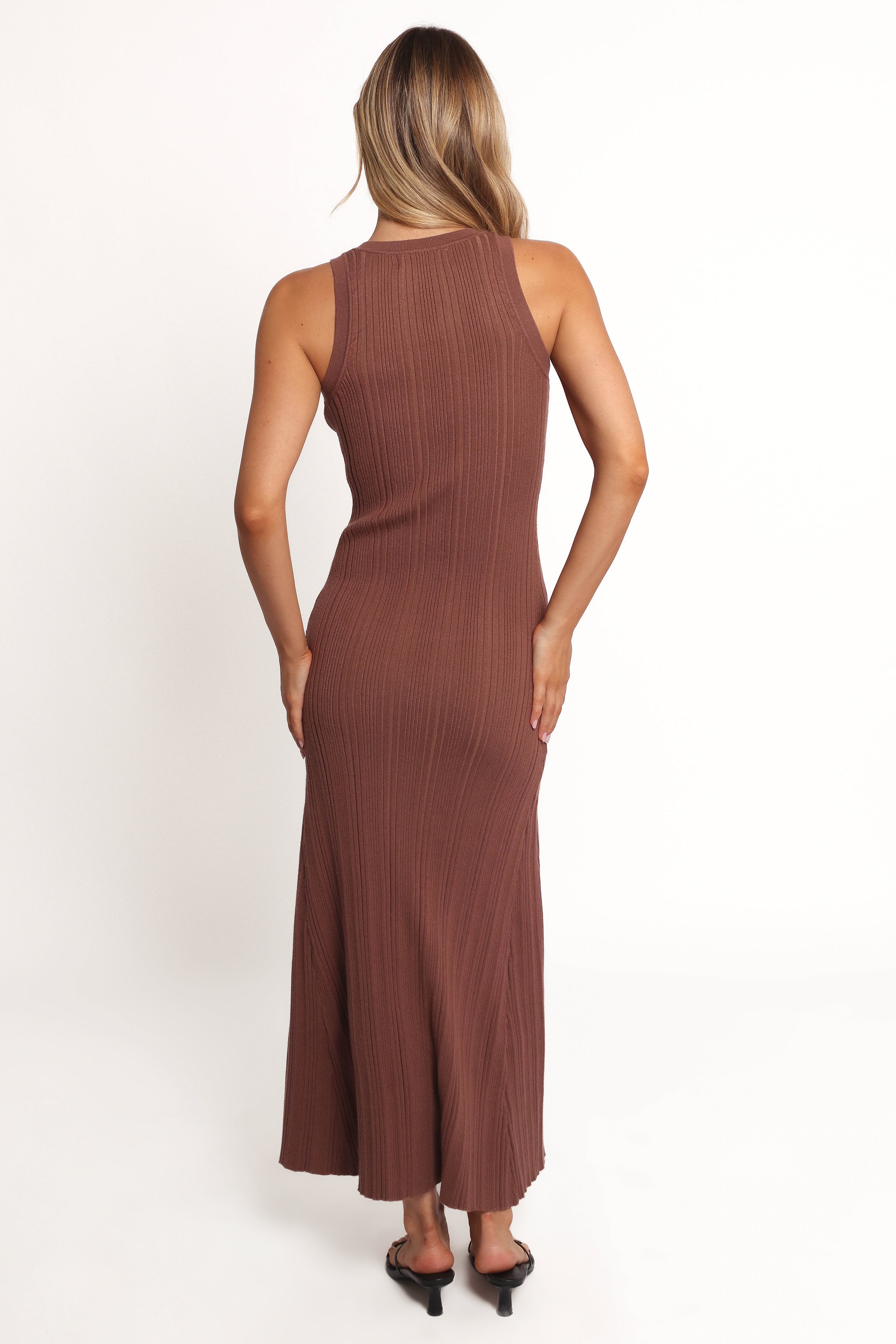 Lyon Maxi Knit Dress - Chocolate Brown
