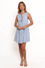 Madeline Mini Dress - Blue