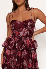 Mazy Midi Dress - Purple/Magenta