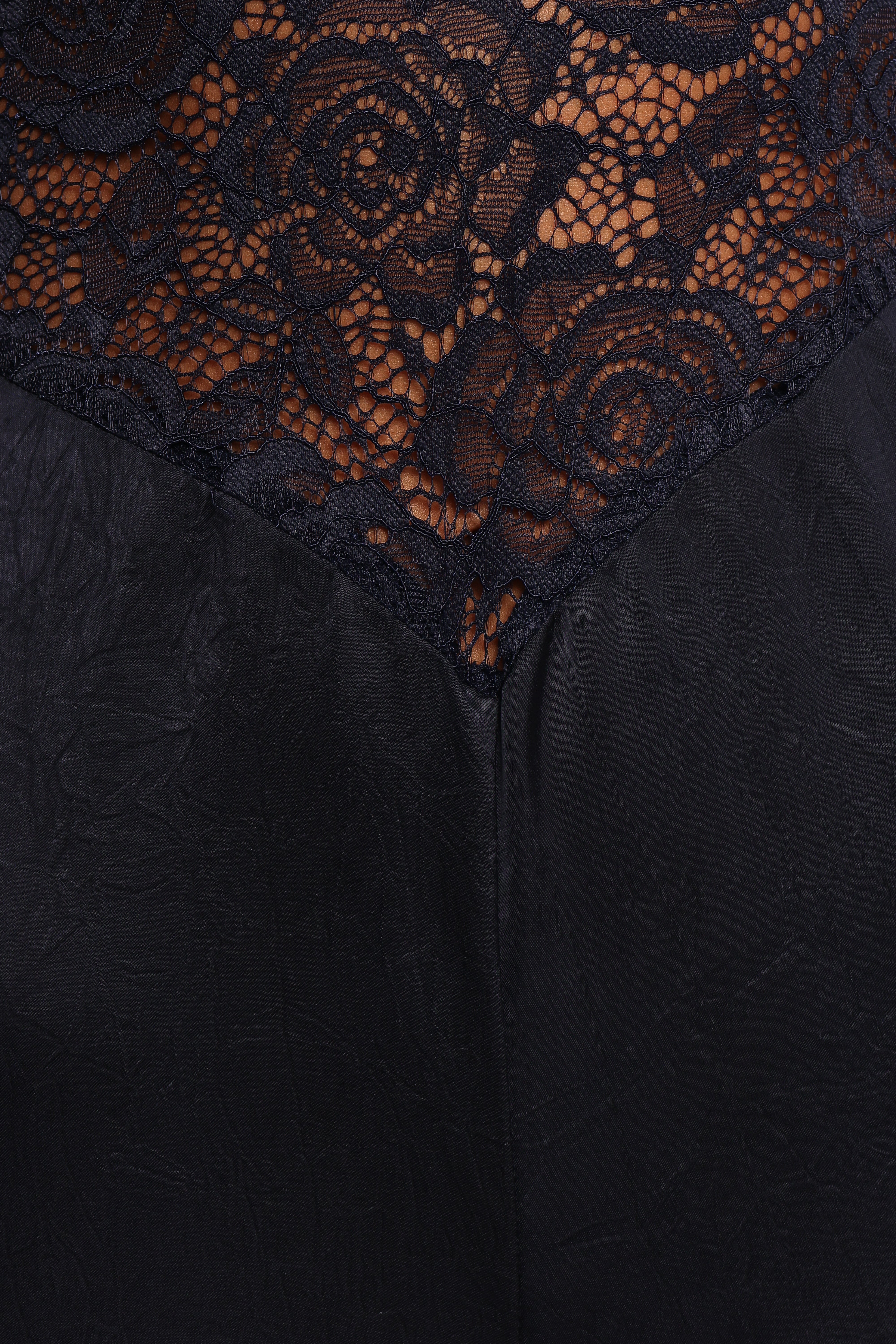 Milana Lace Inset Jumpsuit - Navy