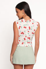 Morgan Top - Starlight Cherry