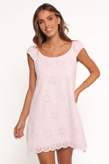 Pammy Mini Dress - Pale Pink