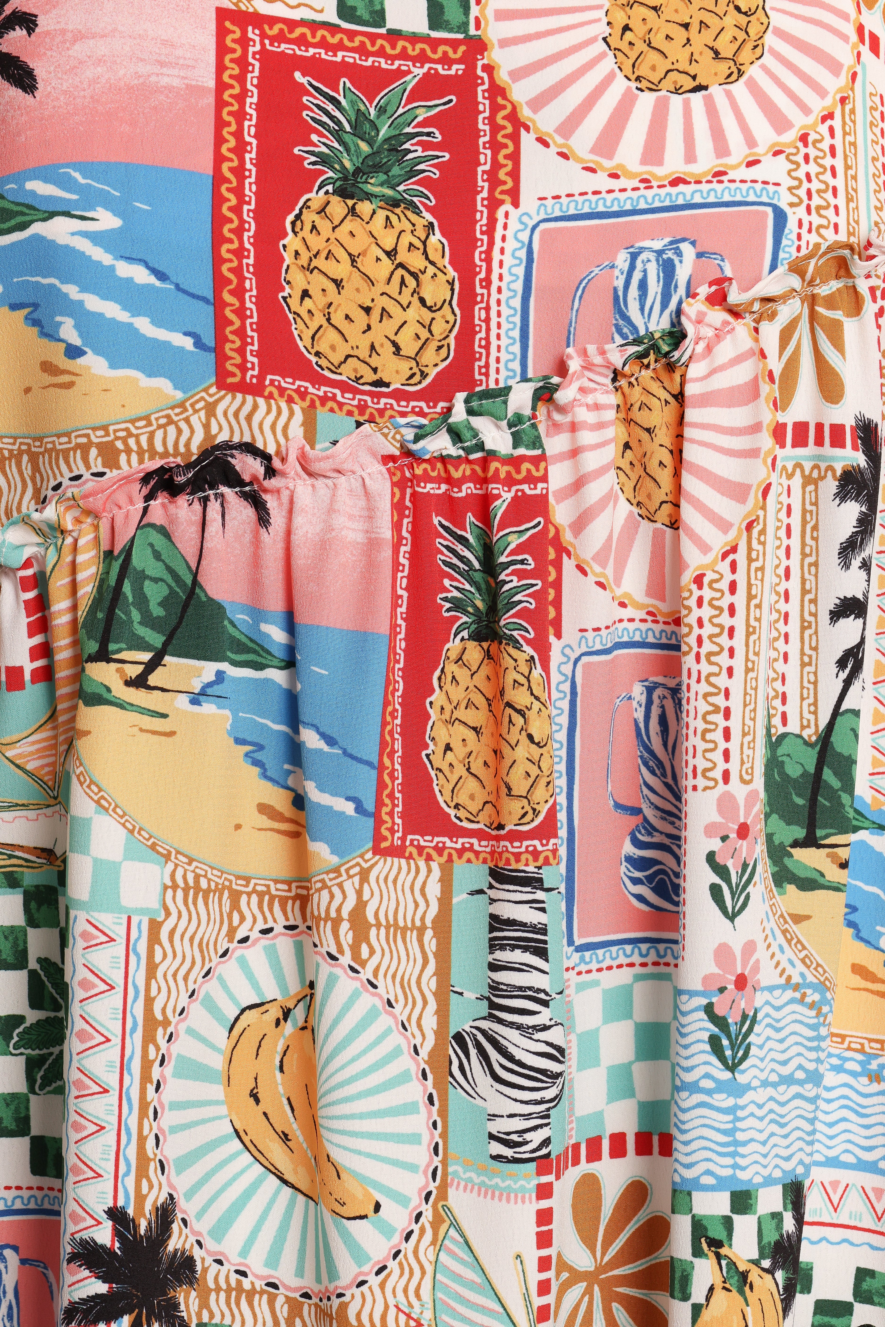 Rafaela Mini Dress - Off White Multi