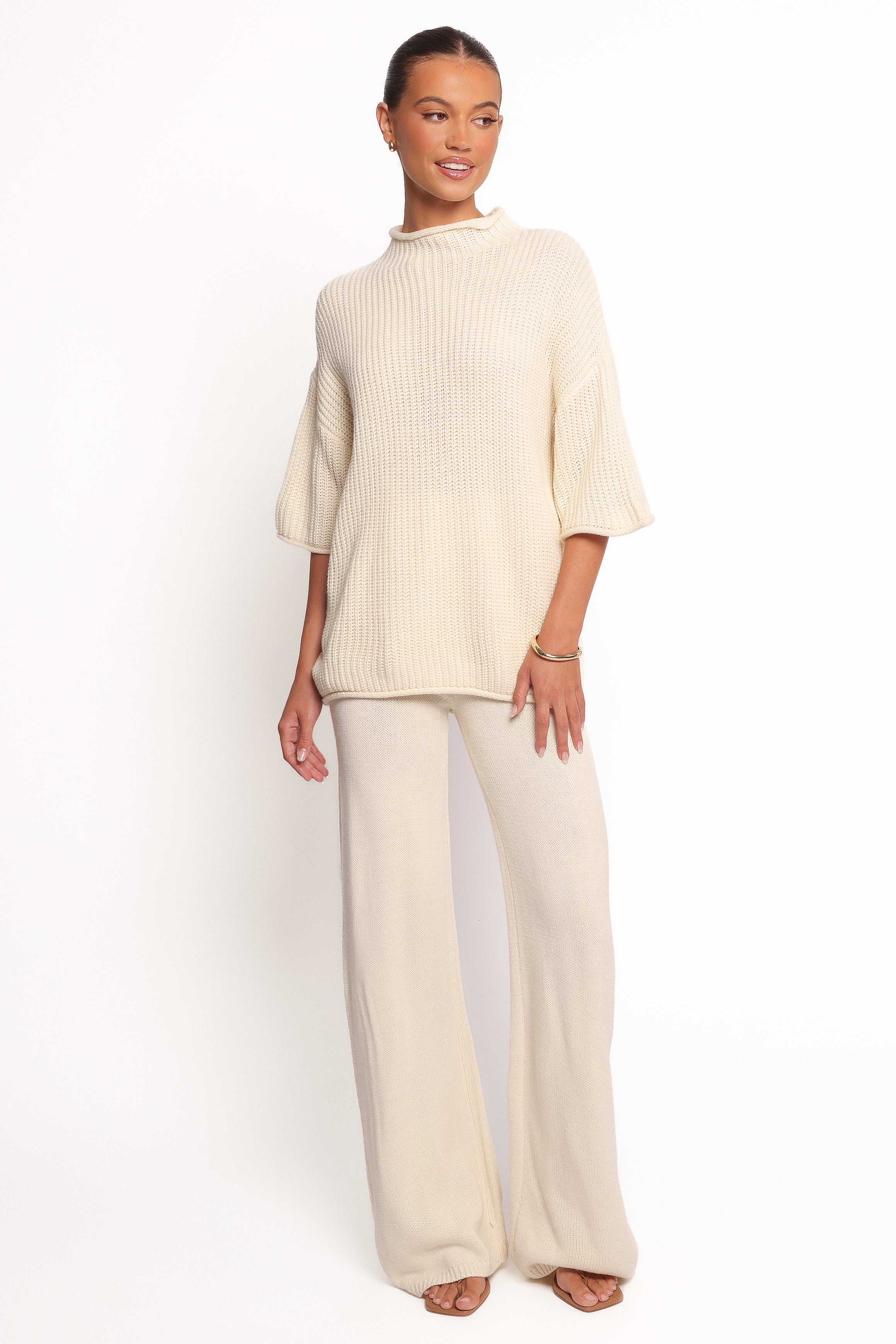 Remii Knit Pant Set - Ivory