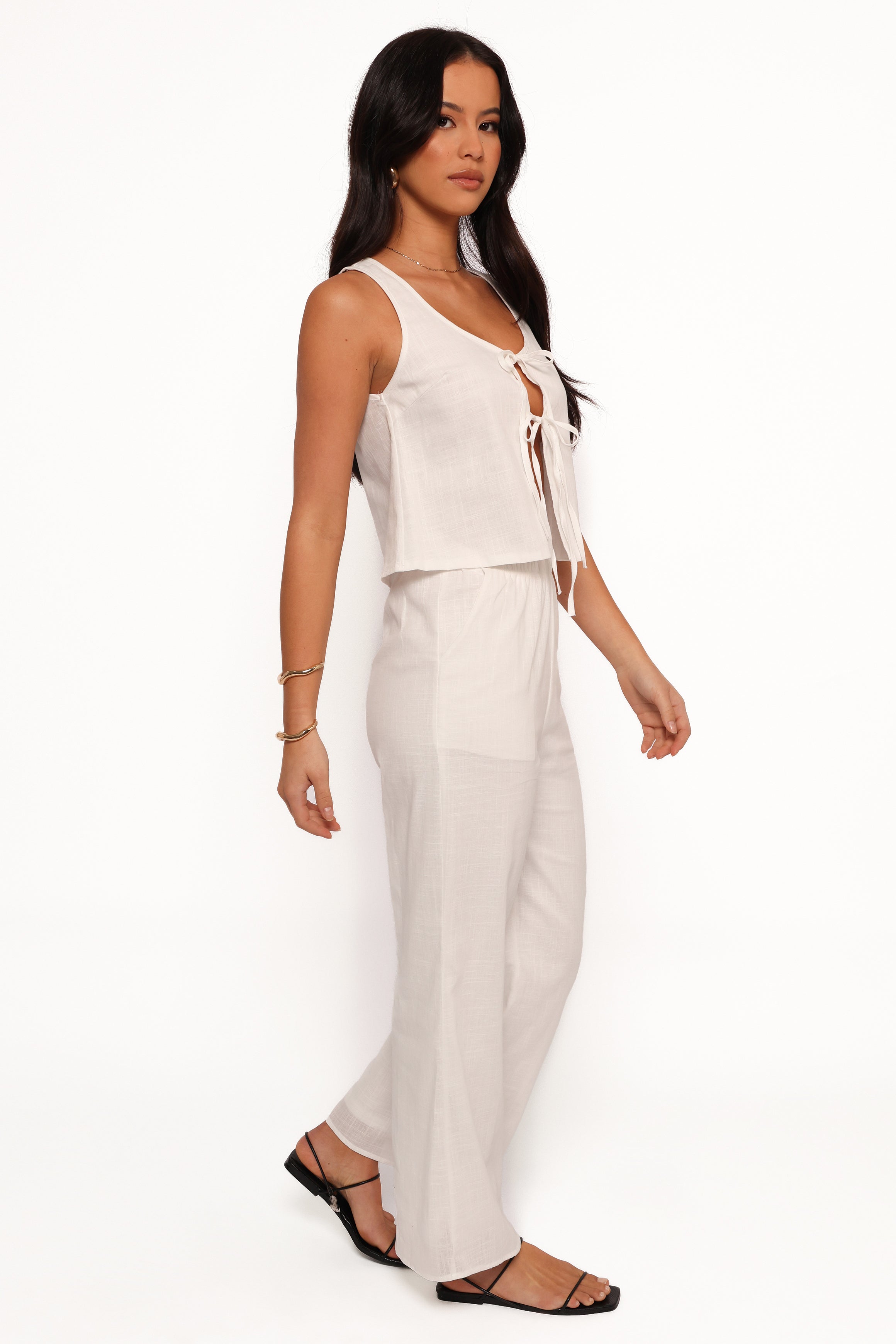 Rhaena Pant Set - White