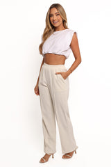 Roben Pants - White Cream
