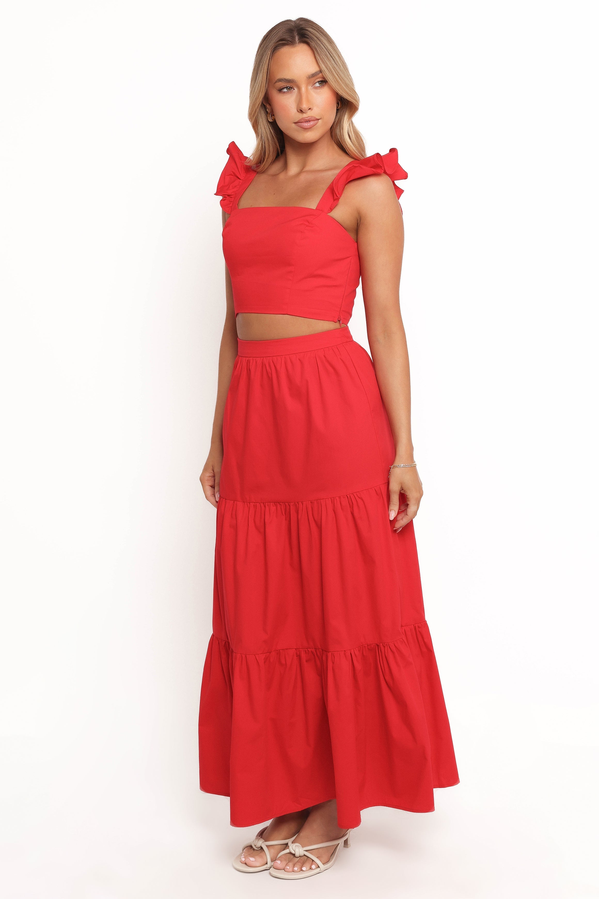 Roxia Skirt Set - Red