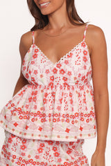 Ruby Short Set - Red