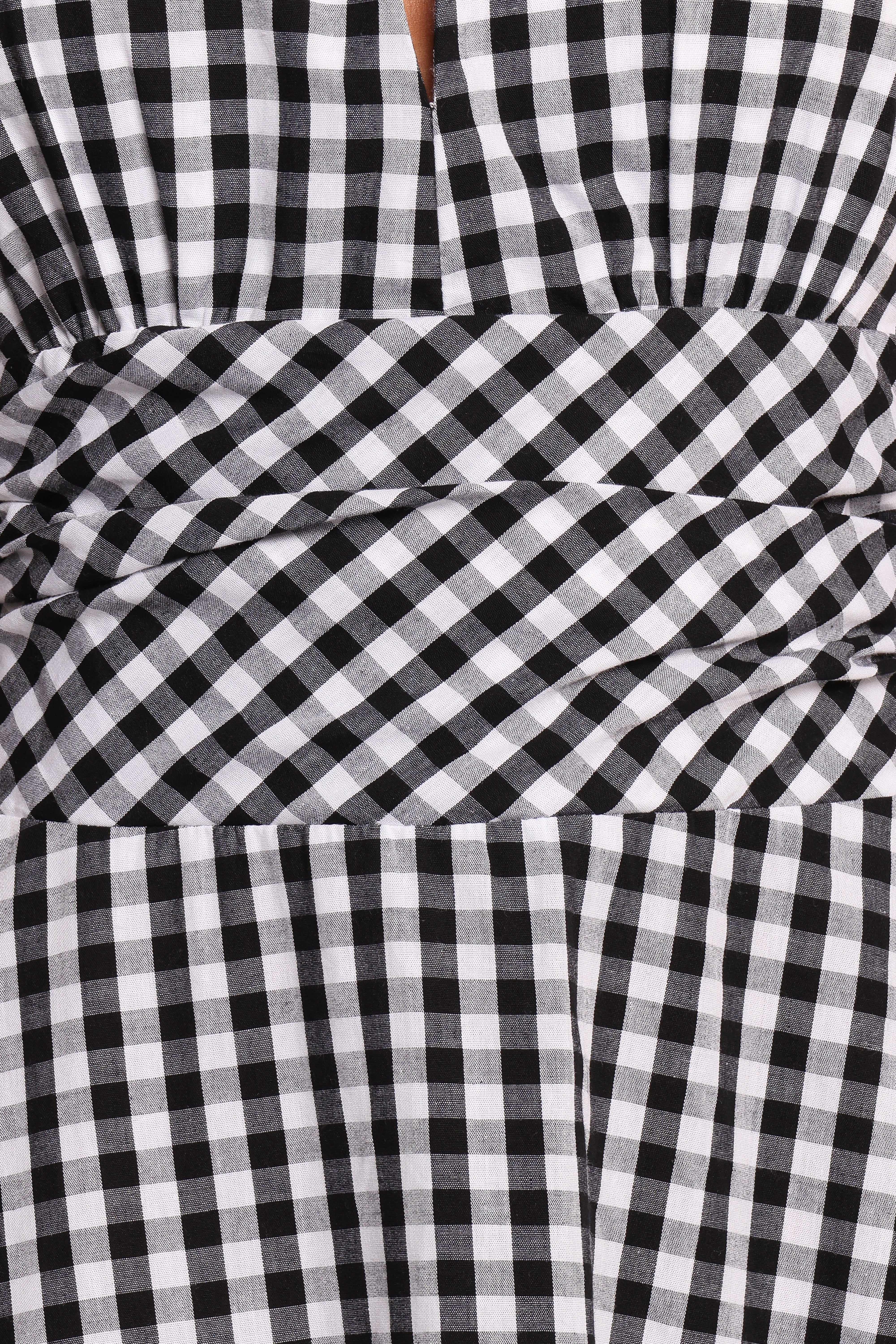 Solene Maxi Halterneck Dress - Black/White