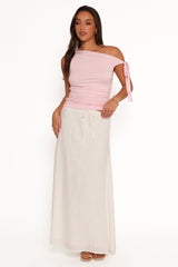 Stevie Maxi Skirt - White