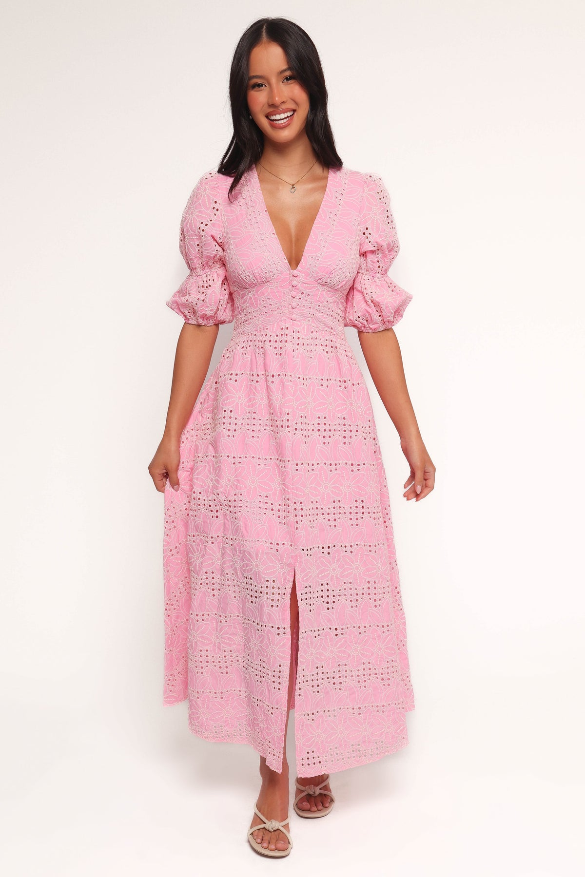 Tani Midi Dress - Pink