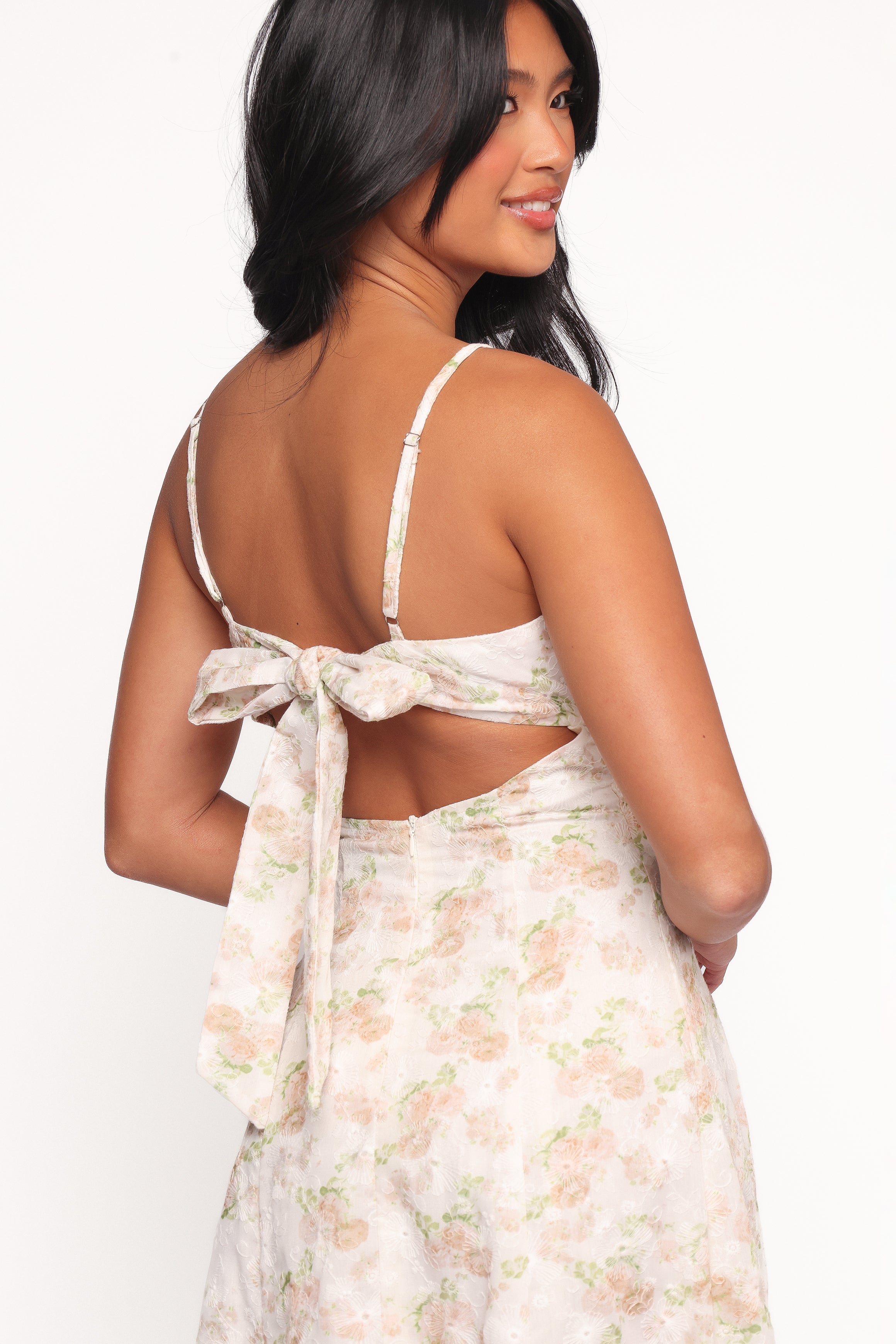 Teah Midi Dress - Pink Floral