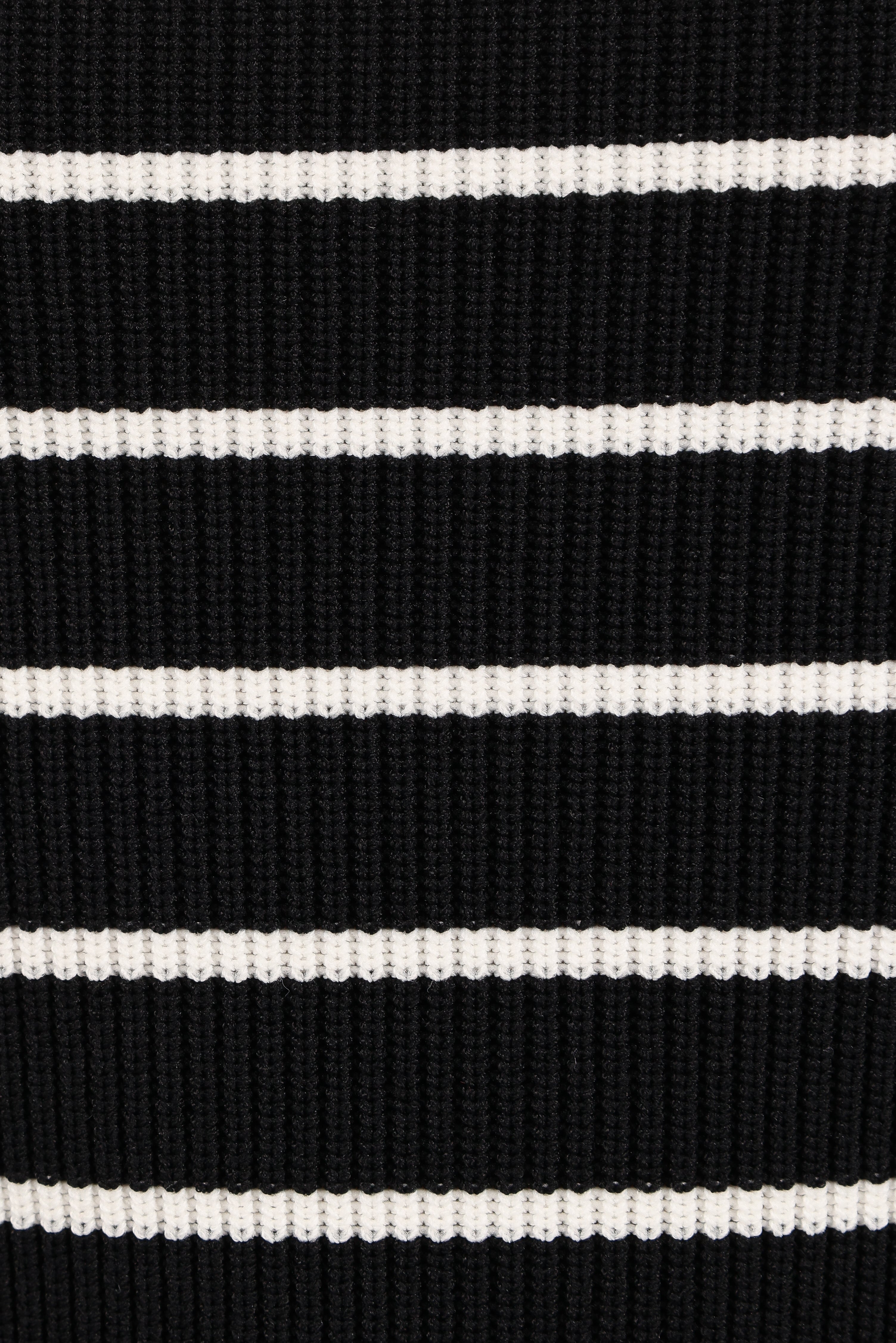 Tegan Knit Top - Black Stripe