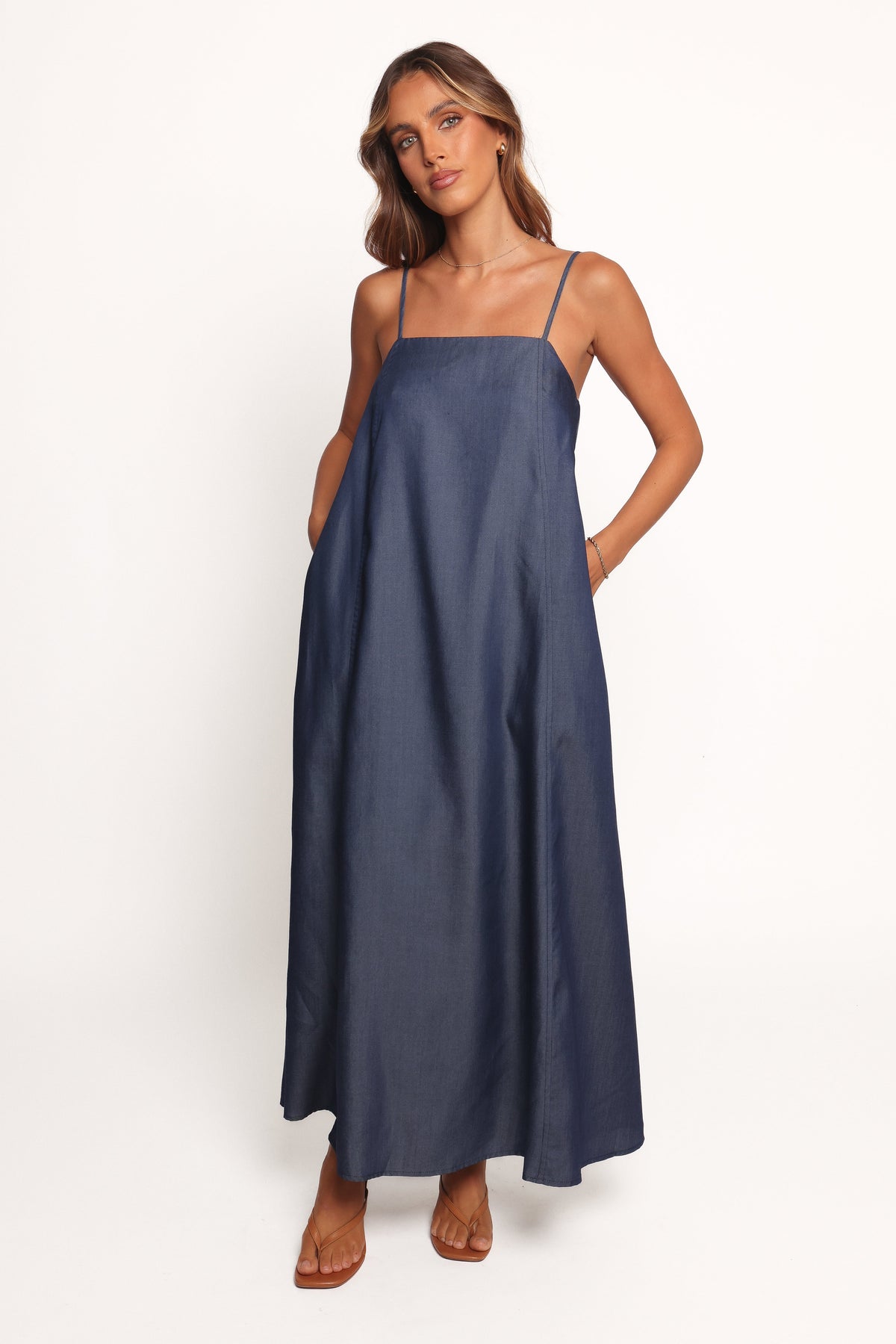 Thelma Maxi Dress - Chambray