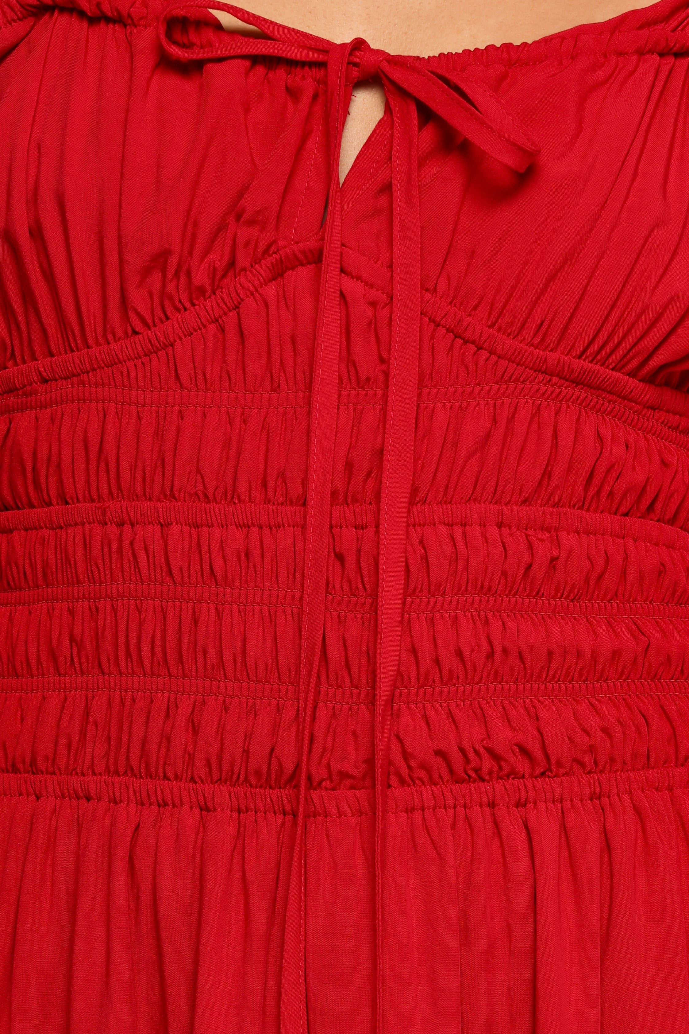 Theodora Maxi Dress - Red