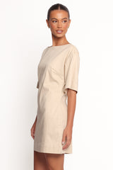 Thorne Mini Dress - Beige