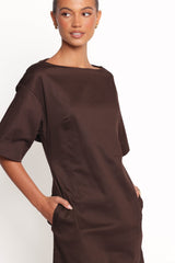 Thorne Mini Dress - Chocolate