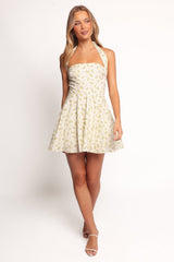 Thornton Mini Dress - Yellow Floral