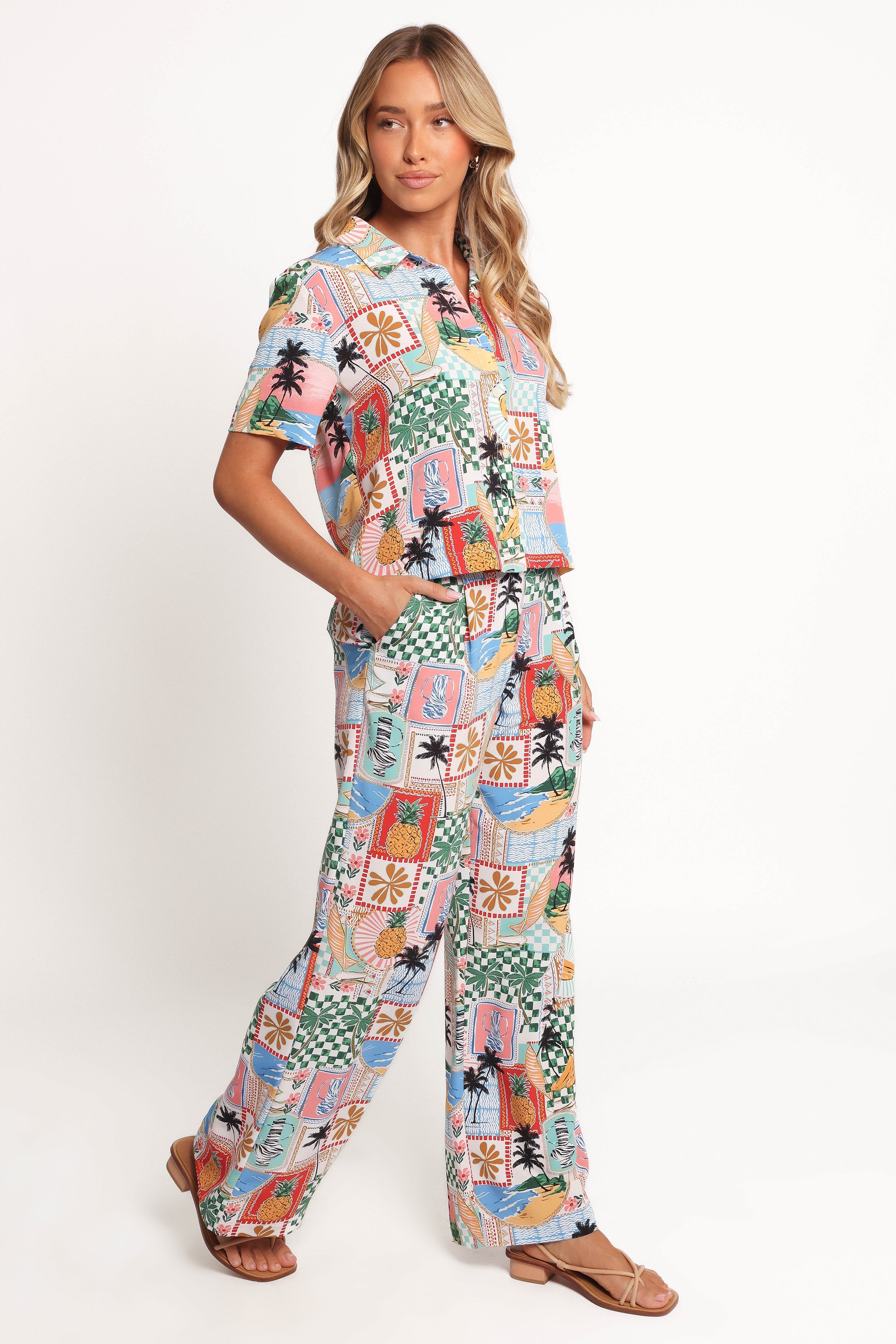 Valeria Pants - Off White Multi