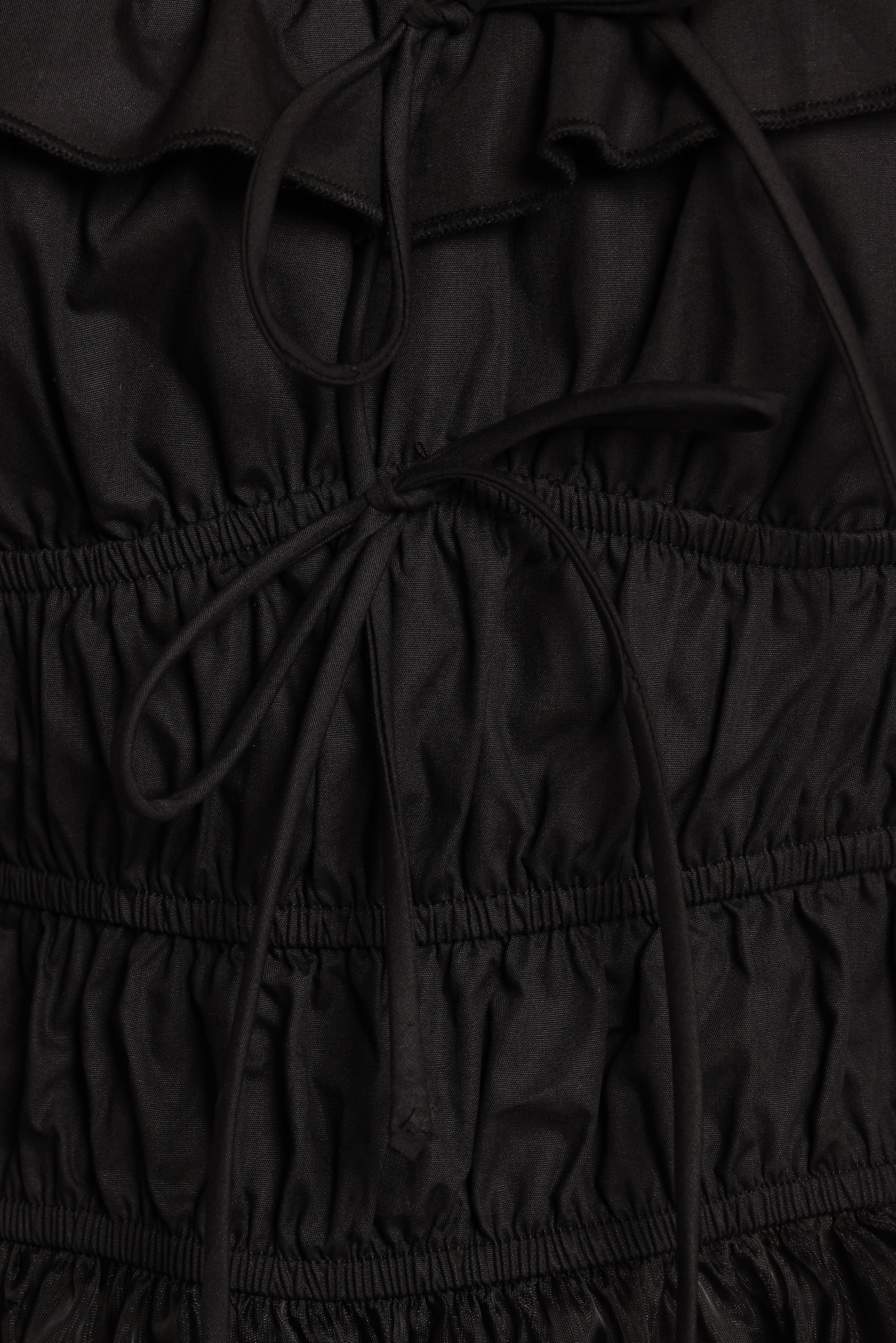 Vespera Smocked Top - Black