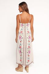 Vesta Midi Dress - Pink Multi