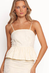 Xami Skirt Set - Pale Yellow