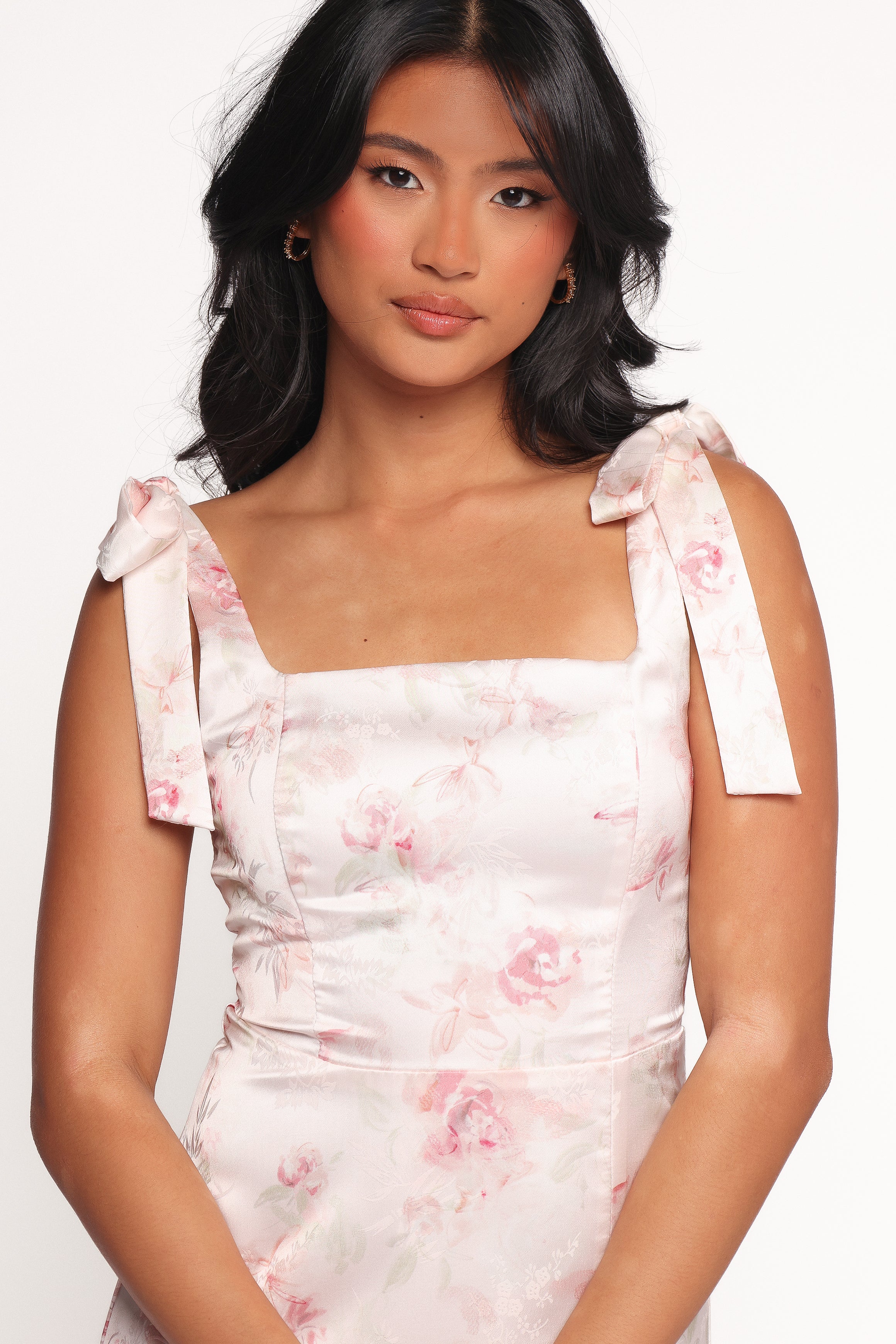 Zane Midi Dress - Pink Floral