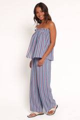 Zemira Pants - Blue Stripe