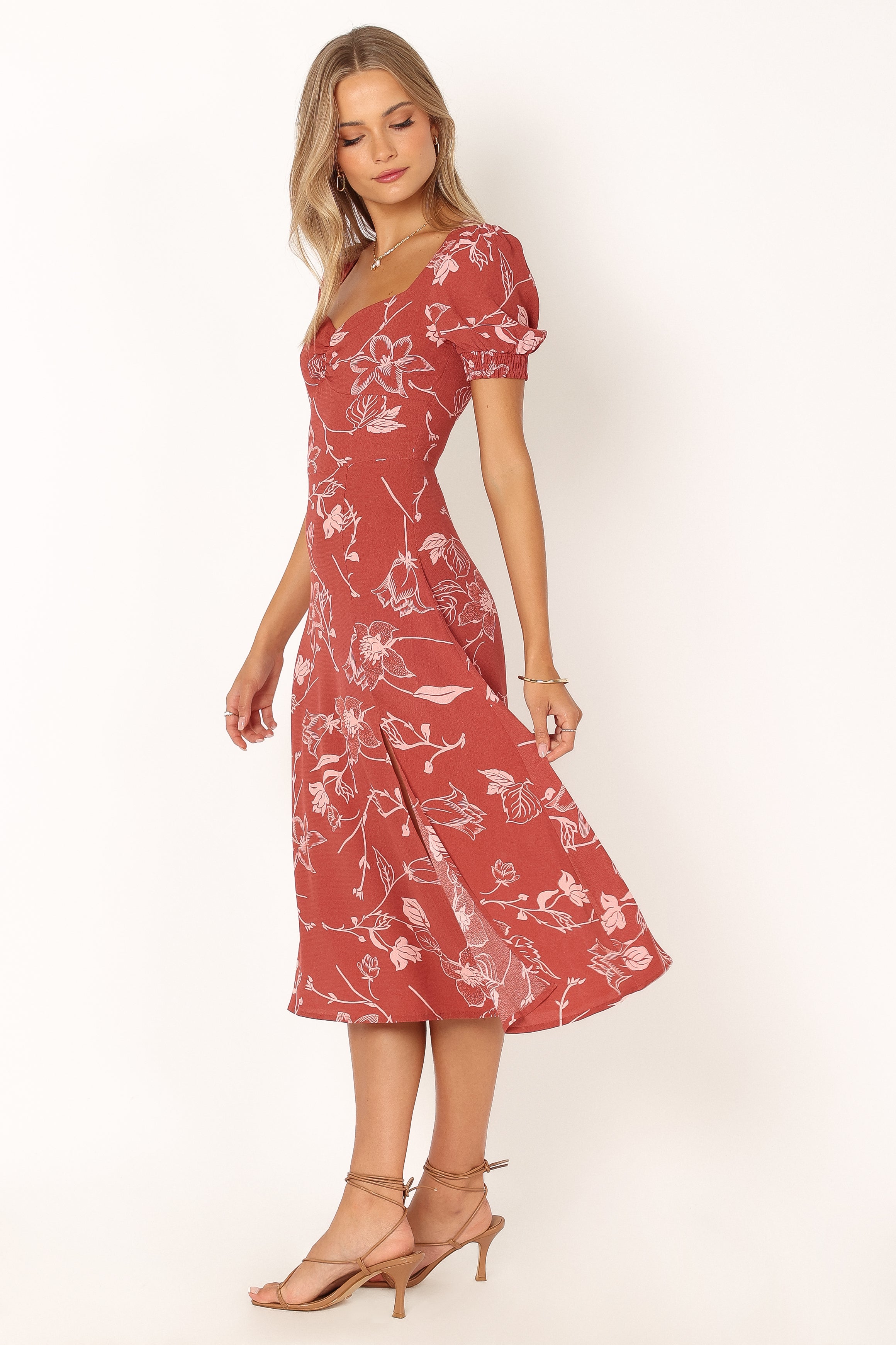 Franklin Dress - Rust Floral