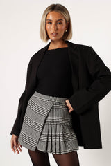 Natasha Mini Skort - Black/White