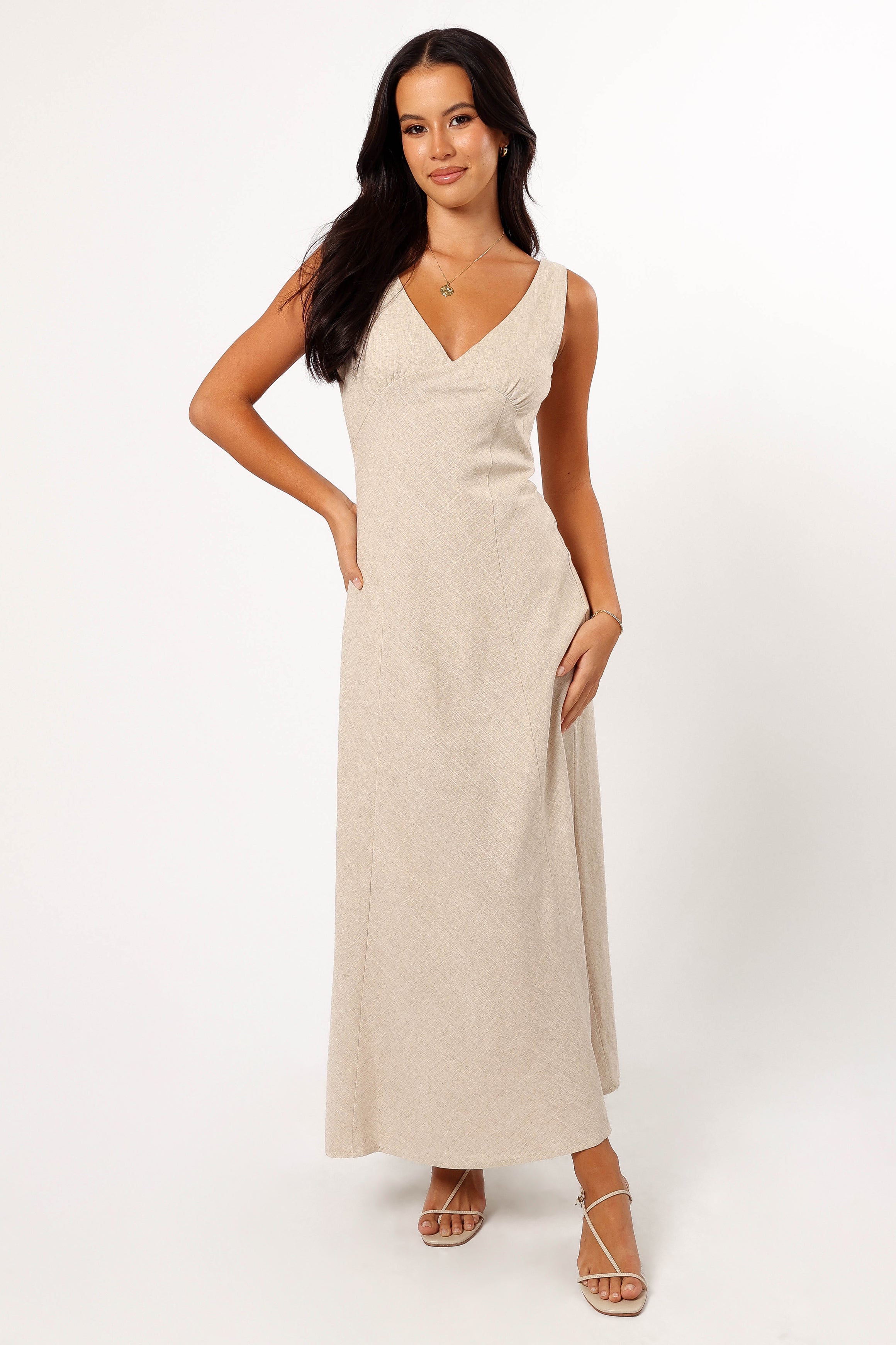 Adren Midi Dress - Oatmeal