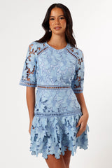 Destan Mini Dress - Blue Multi