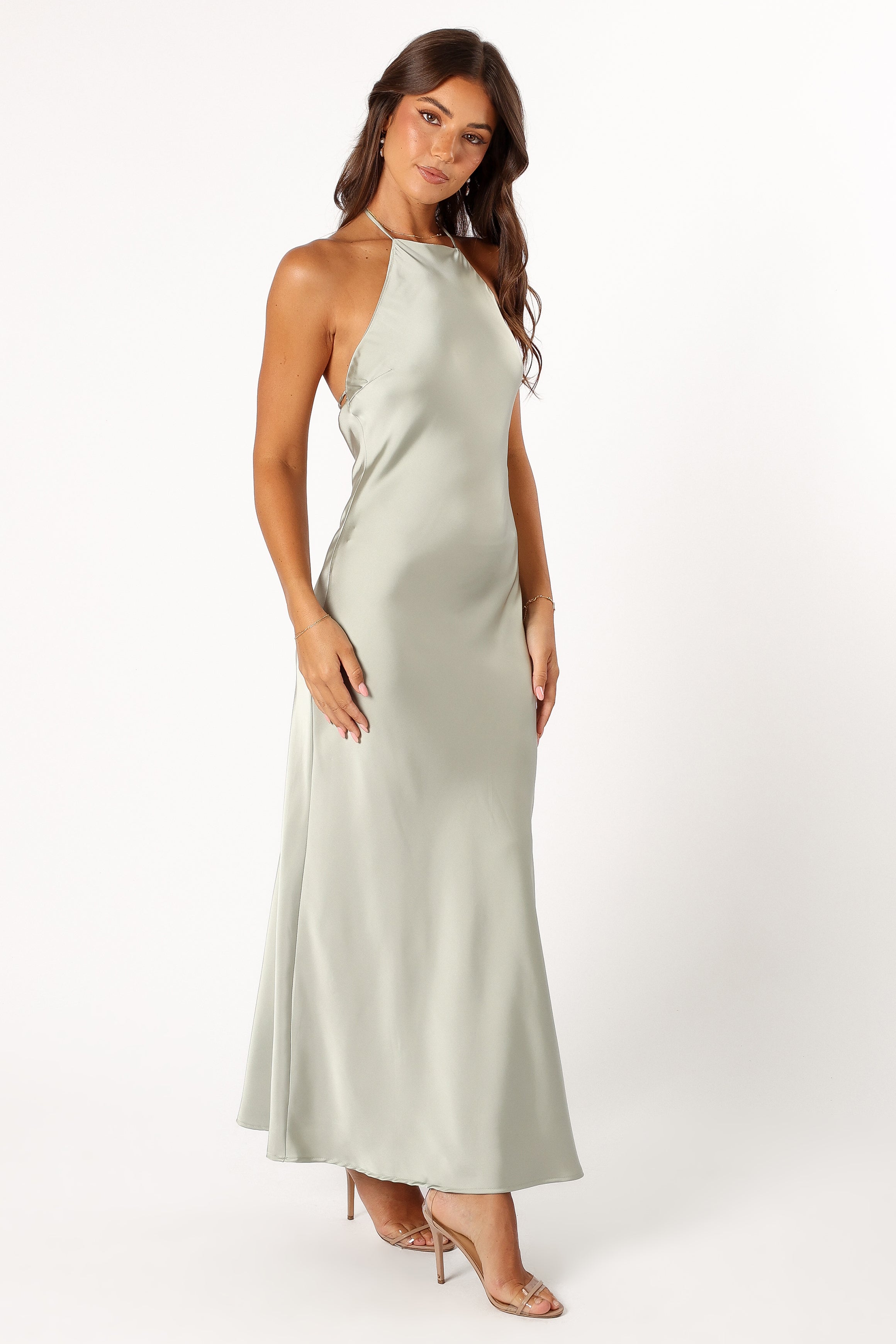 Hadley Halterneck Maxi Dress - Sage