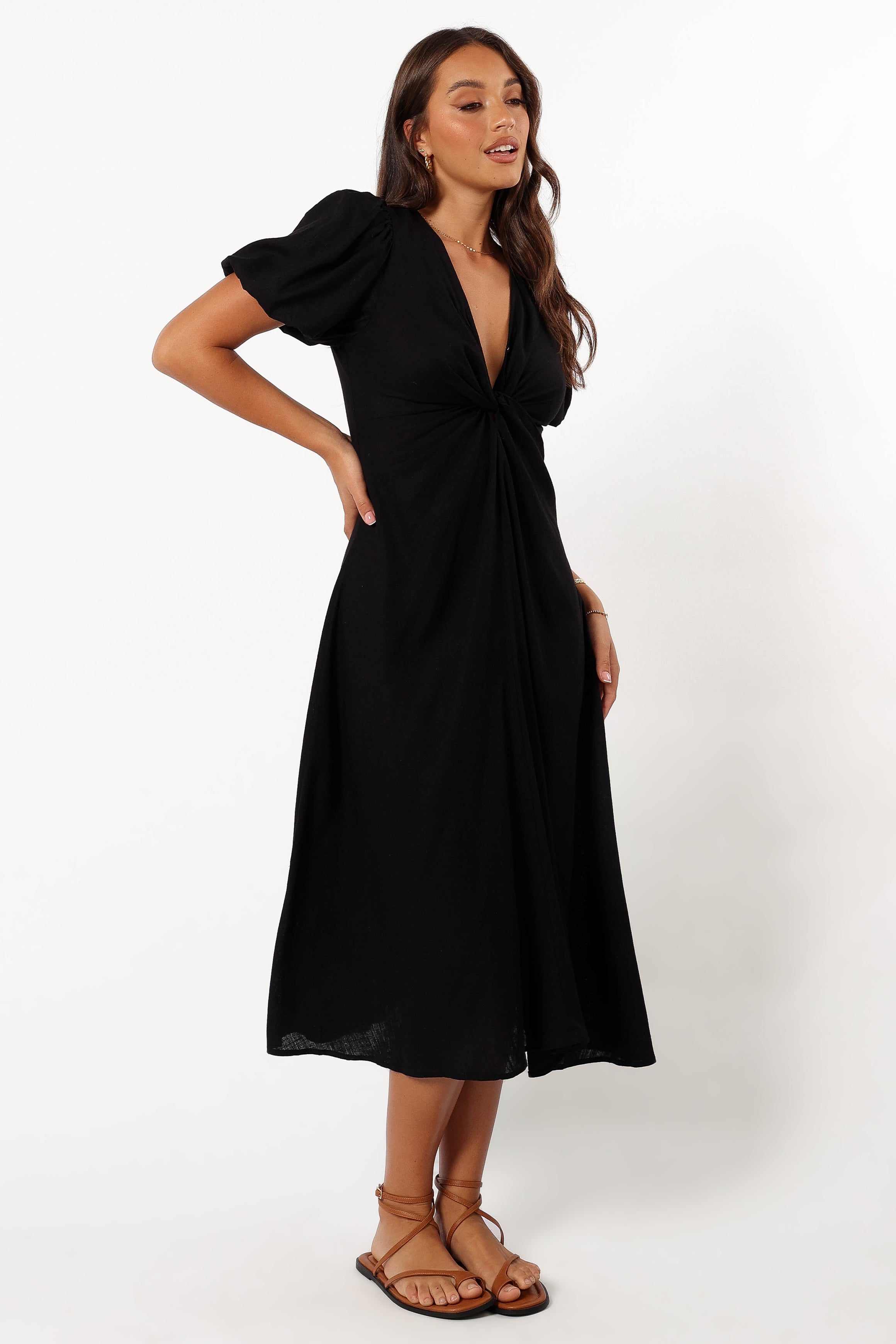 Matilda Midi Dress - Black