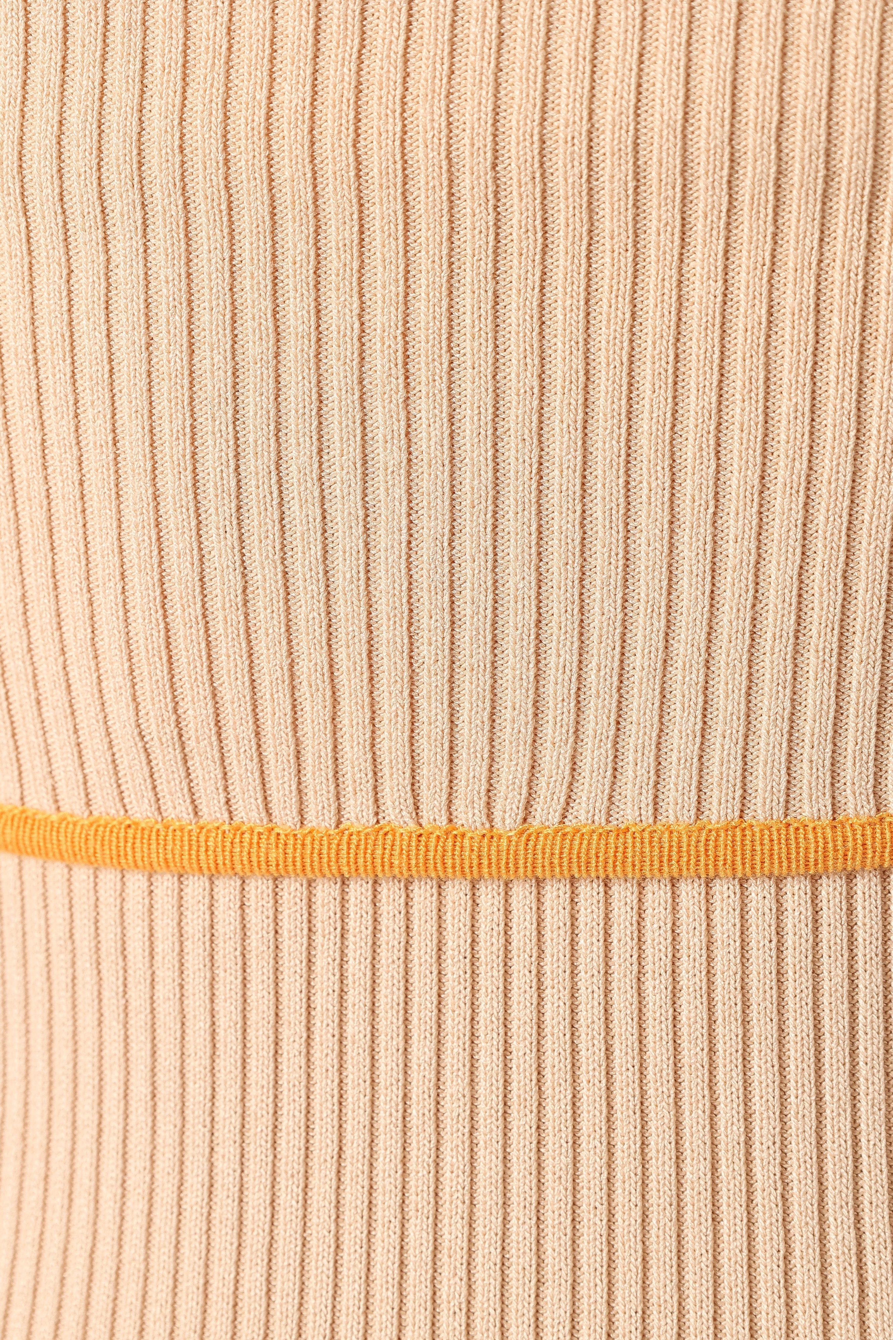 Narella Midi Dress - Tan Orange