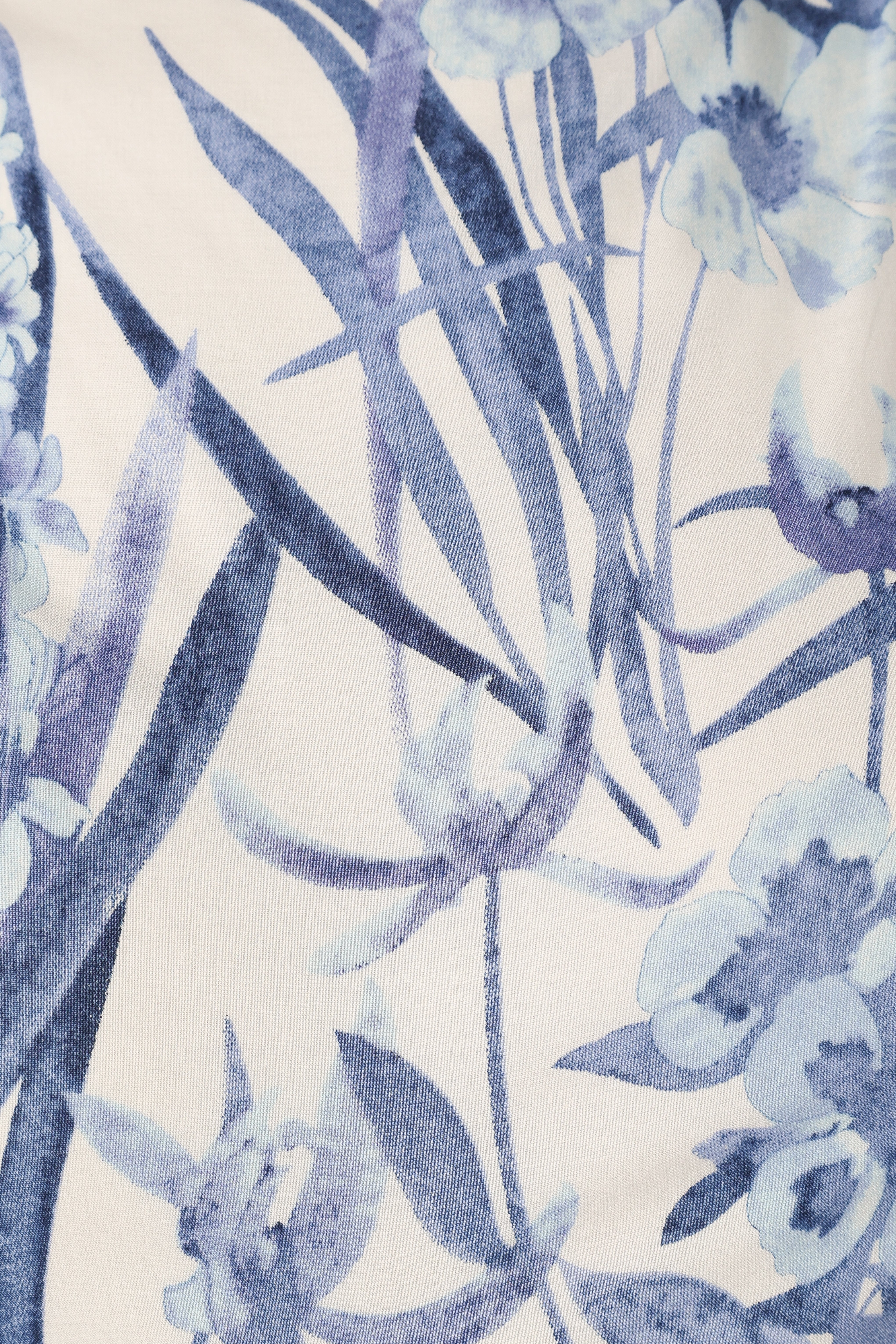 Sena Midi Dress - Blue Floral