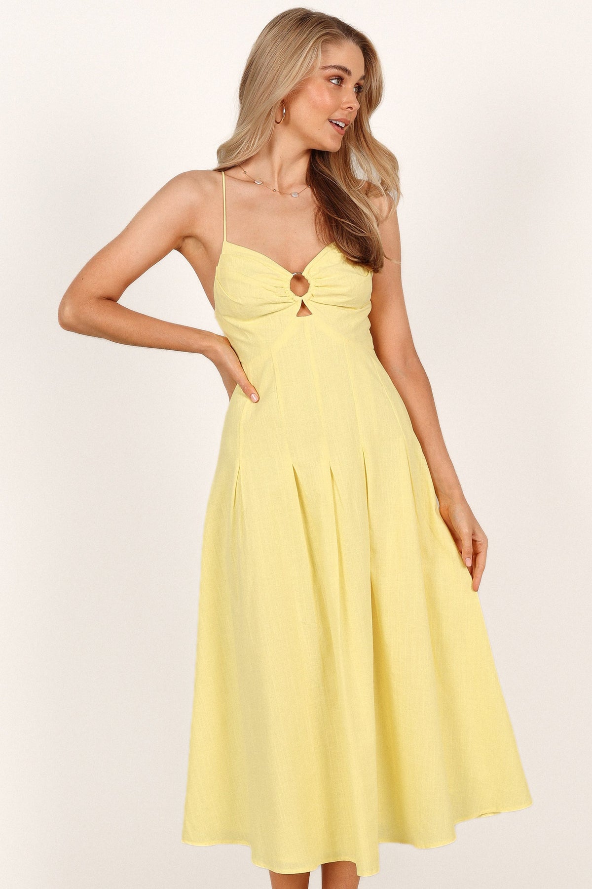 Sondera Midi Dress - Yellow