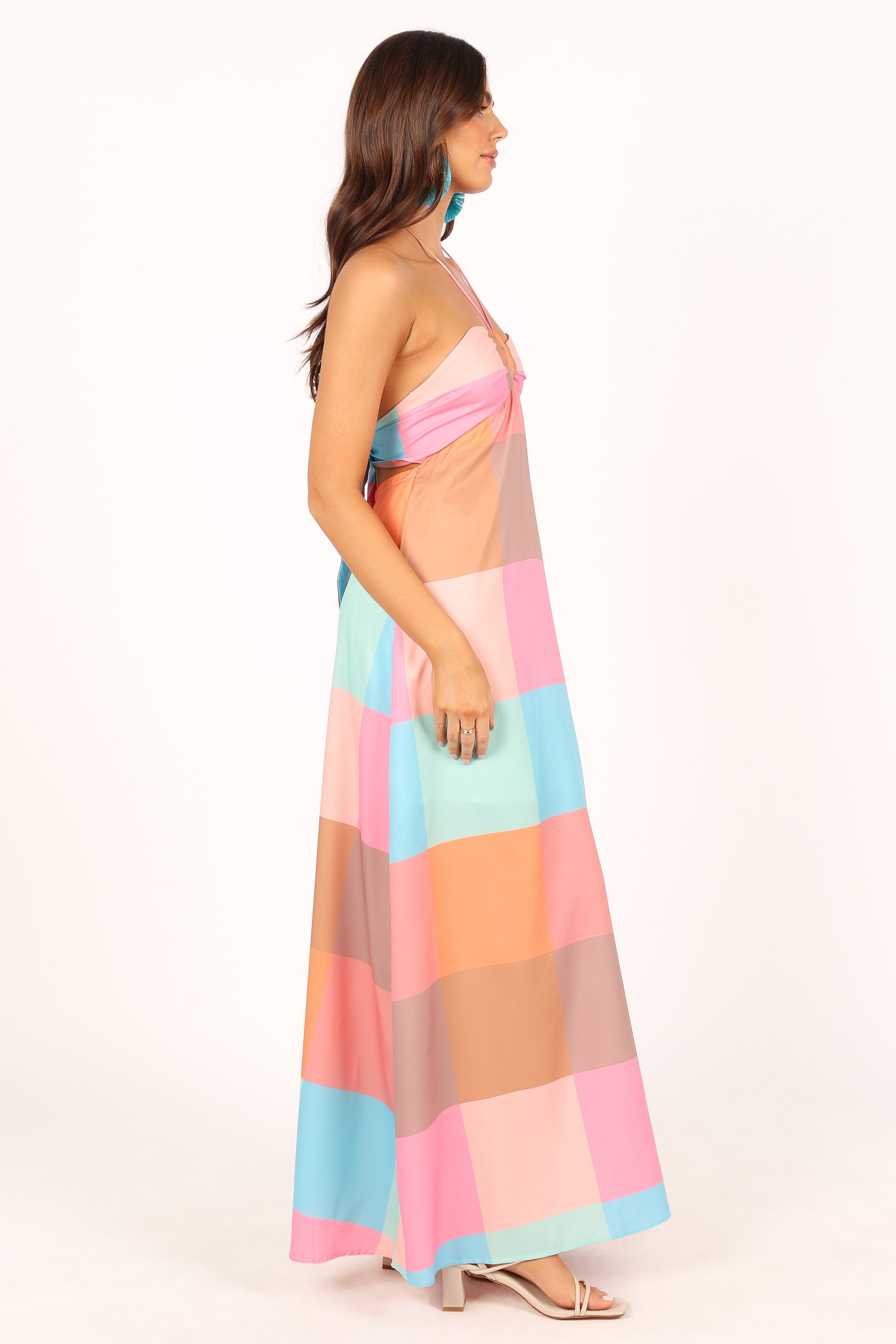 Sundae Halterneck Maxi Dress - Multicoloured