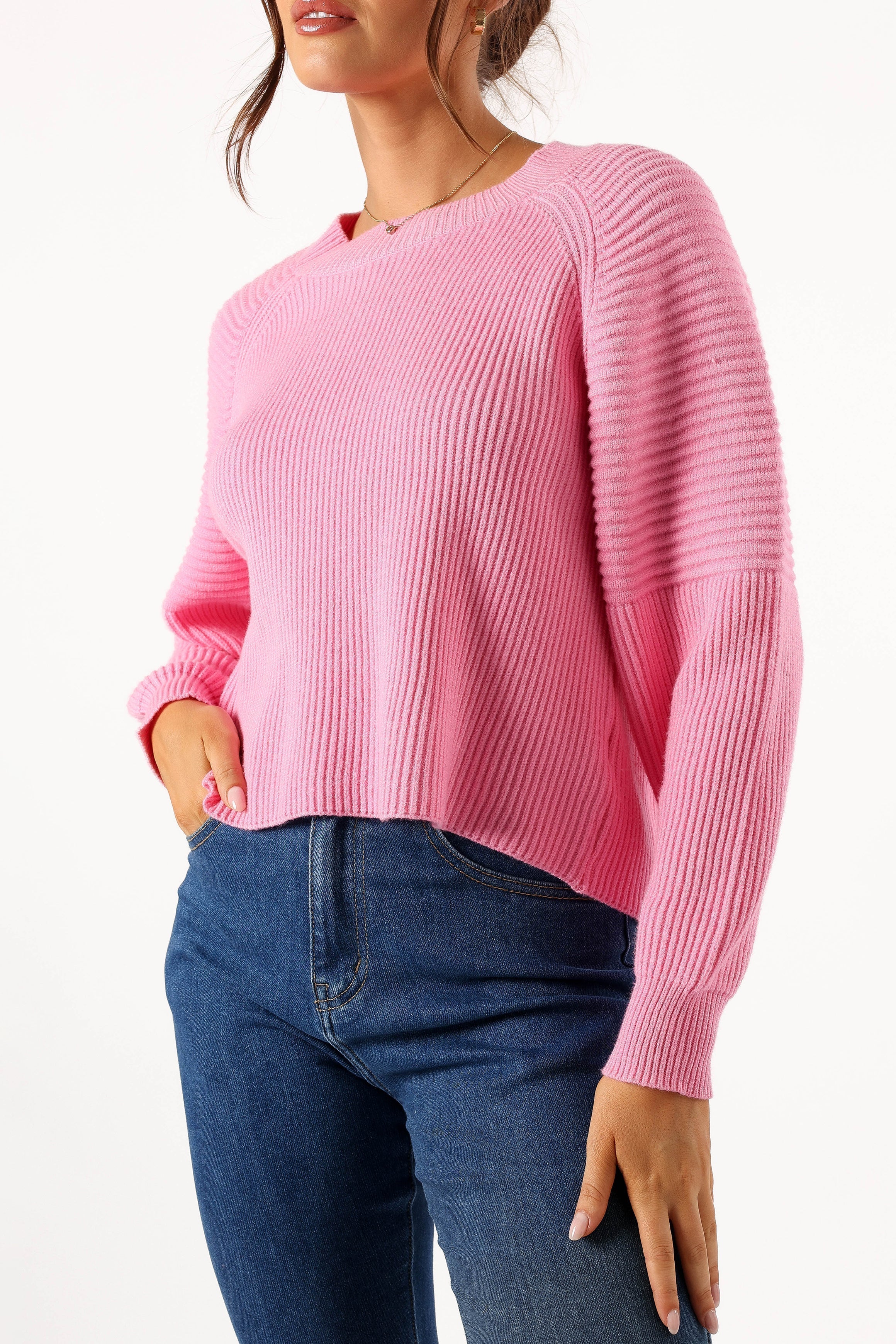 Sarah Knit Sweater - Pink