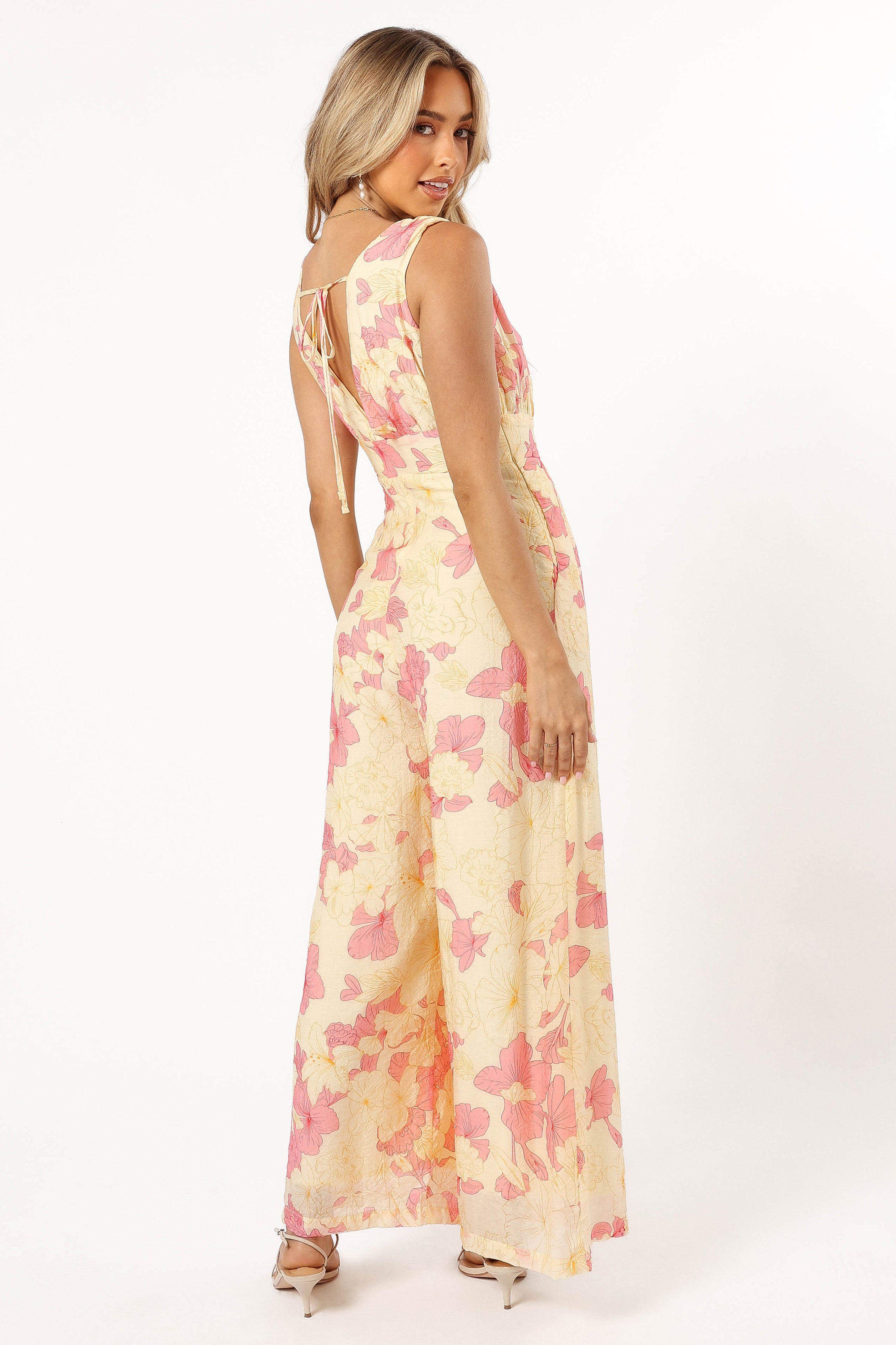 Halle Jumpsuit - Yellow Pink