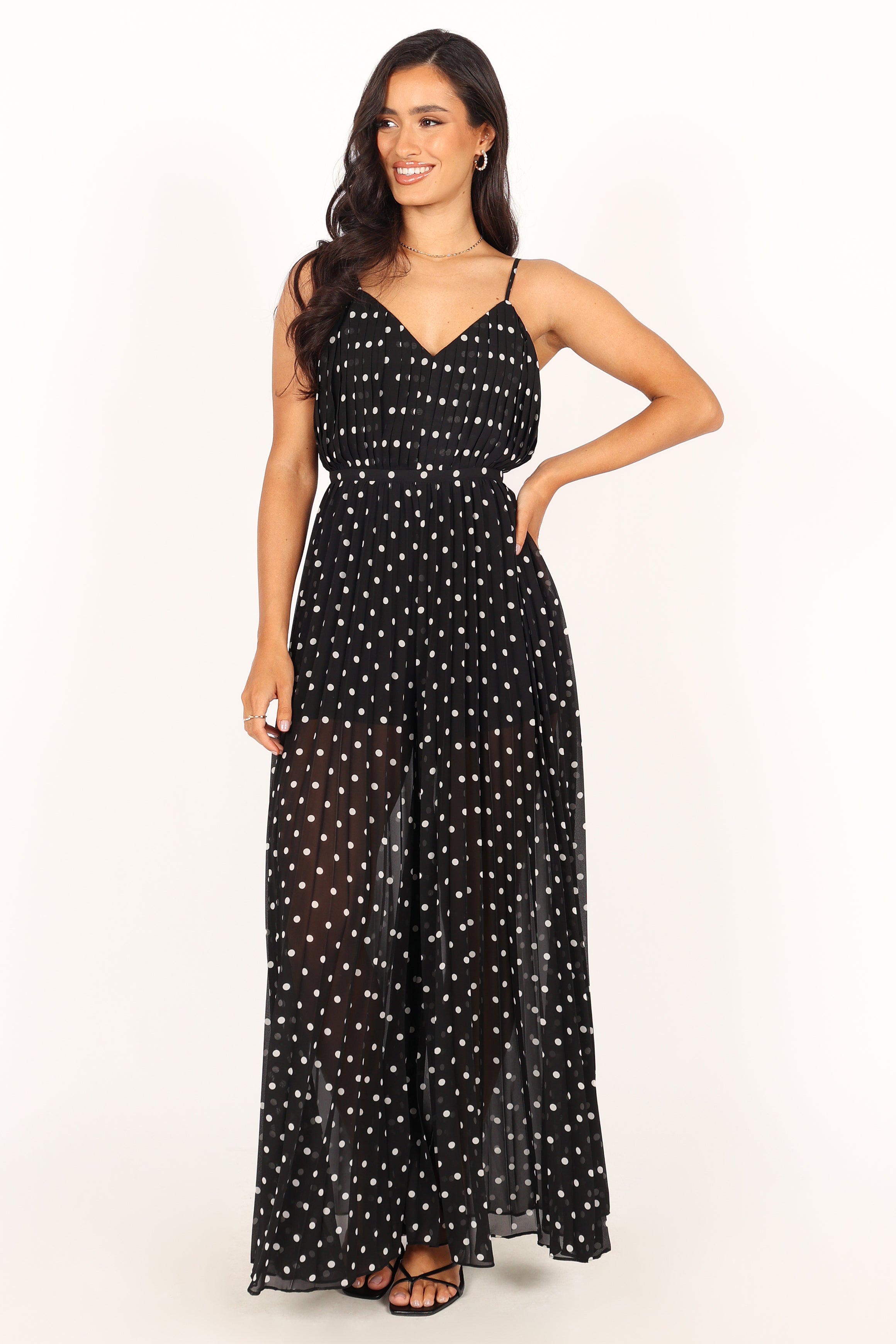 Hilary Wide Leg Jumpsuit - Black