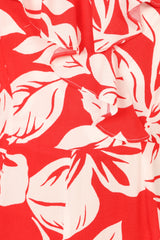 Parker Frill Jumpsuit - Red