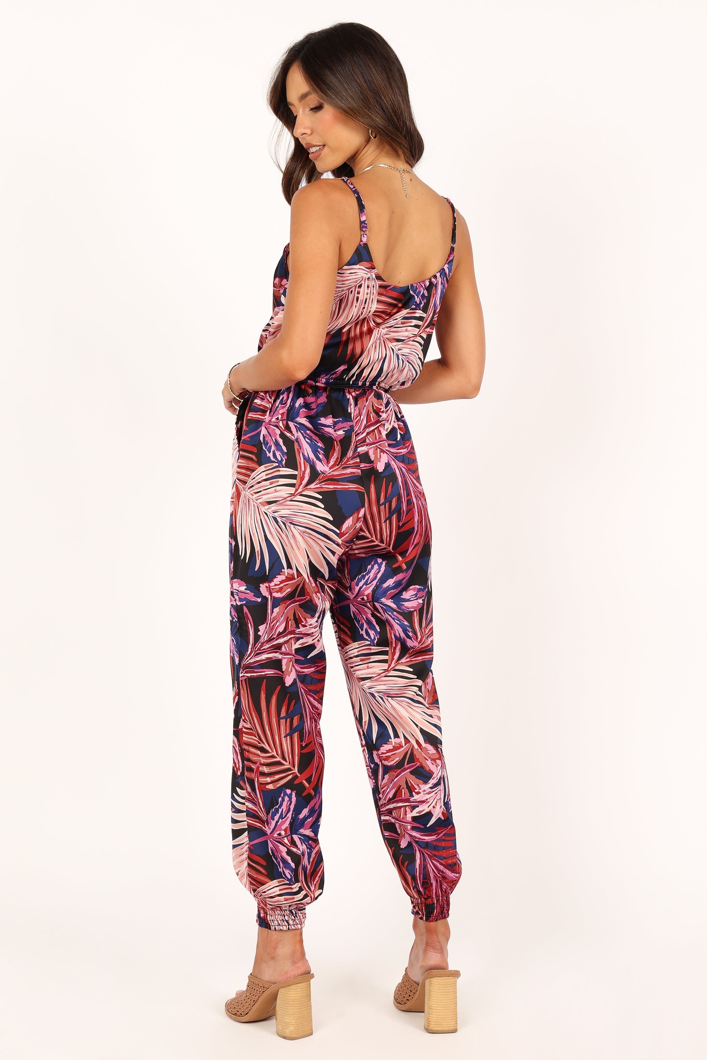 Praiano Jumpsuit - Palm Print