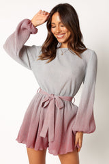 Rebecca Gradient Romper - Pink