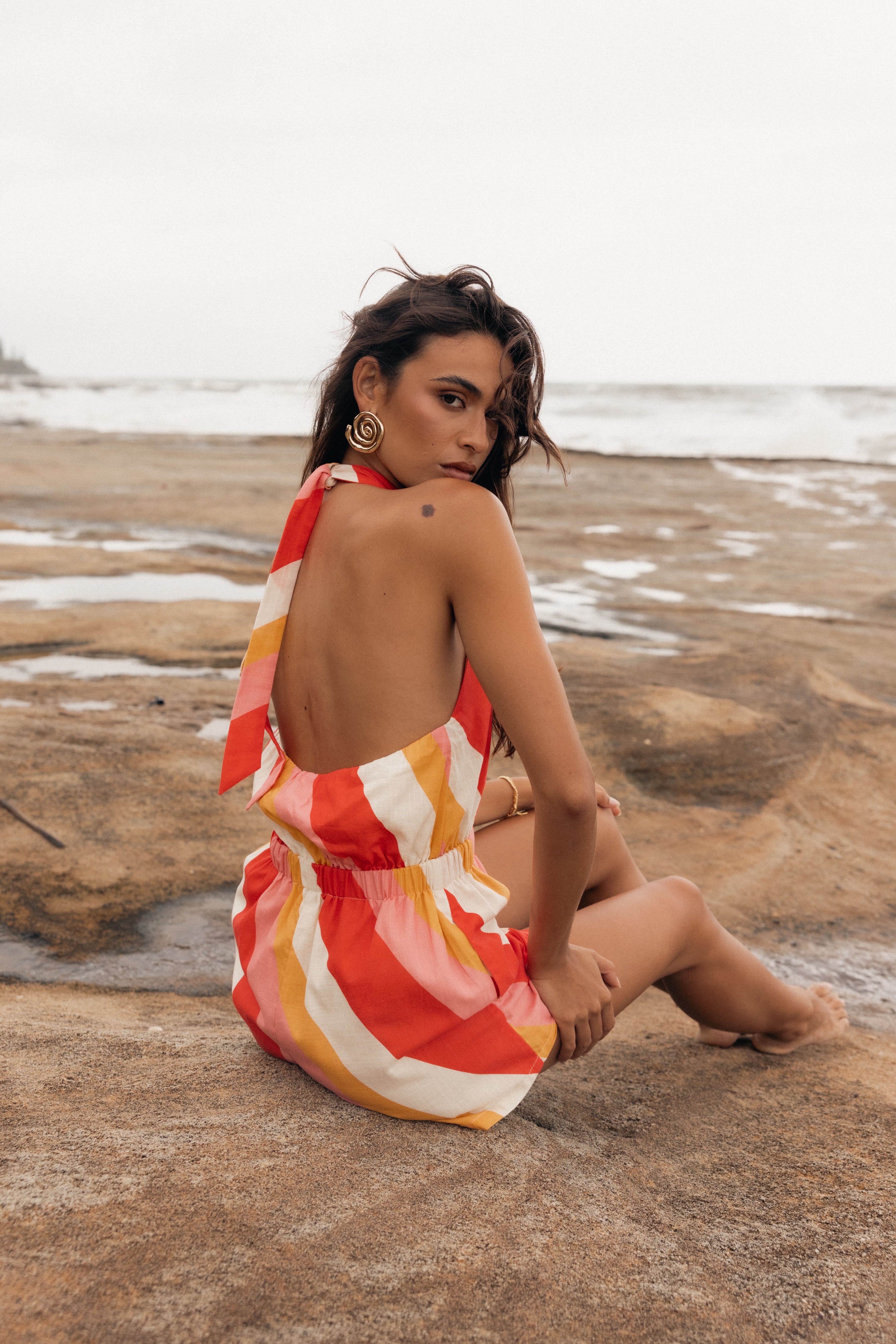 Silanzo Romper - Pink Stripe