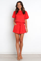 Chelsey Linen Set - Red